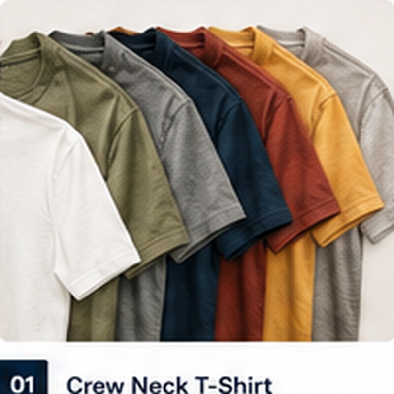 Crew Neck T-Shirt - S.K FASHION